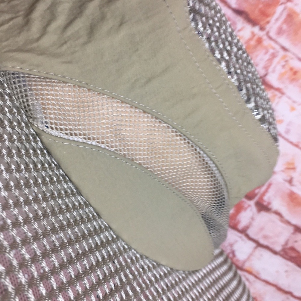 Khaki Wide Brimmed  Reflective Sunhat - Picture 4 of 9